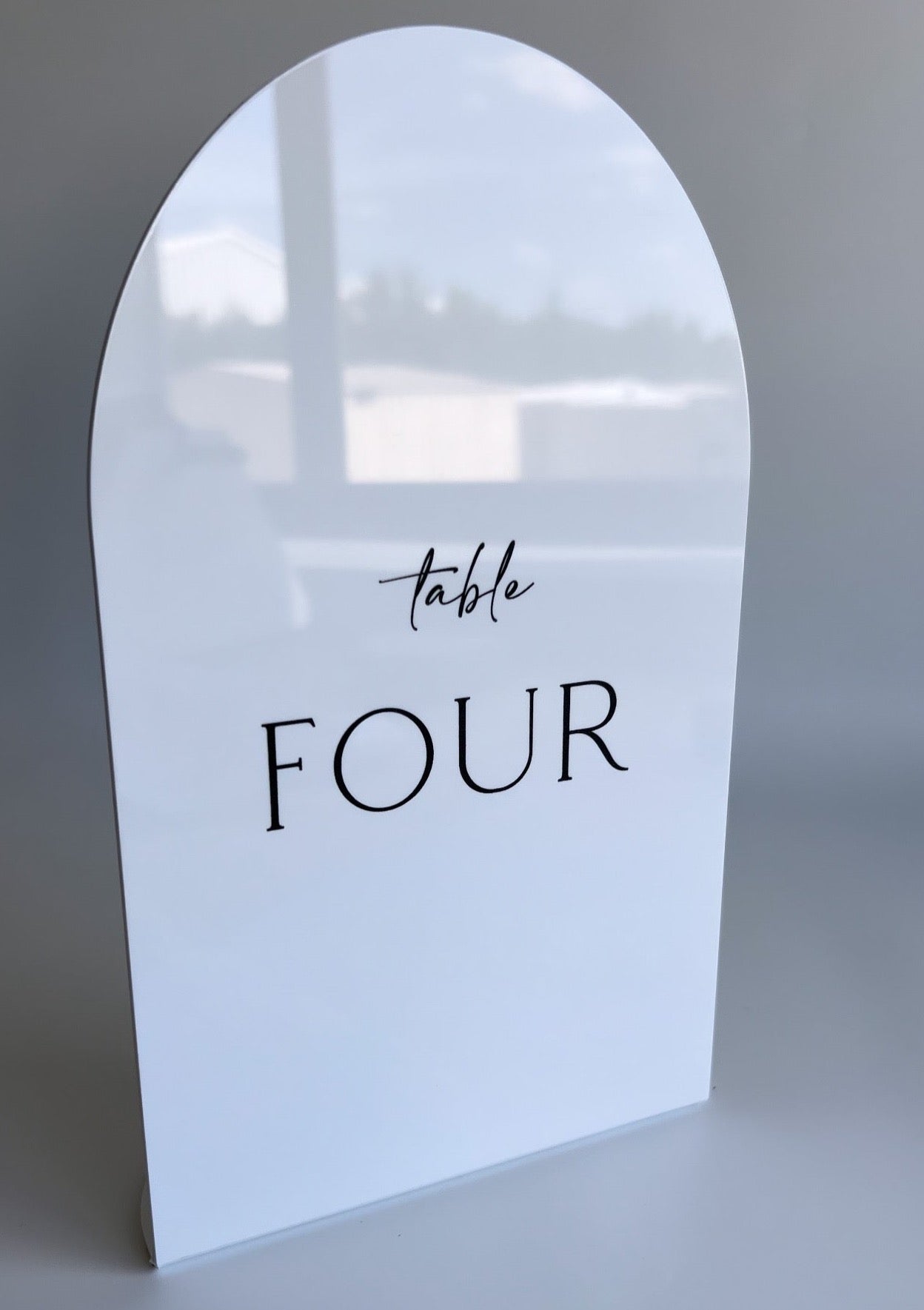 Tall Arch Table Number