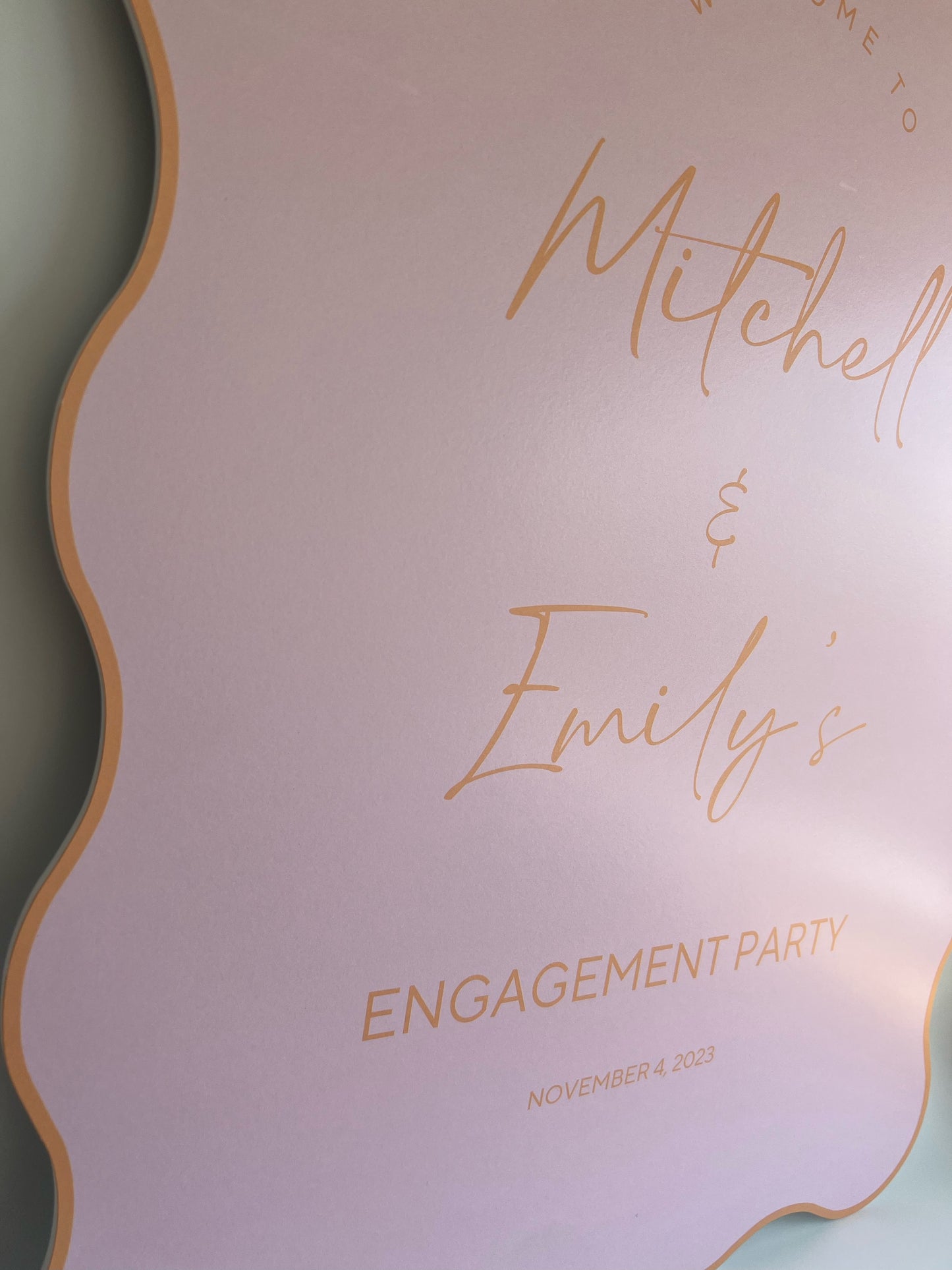 PVC Board Welcome Sign