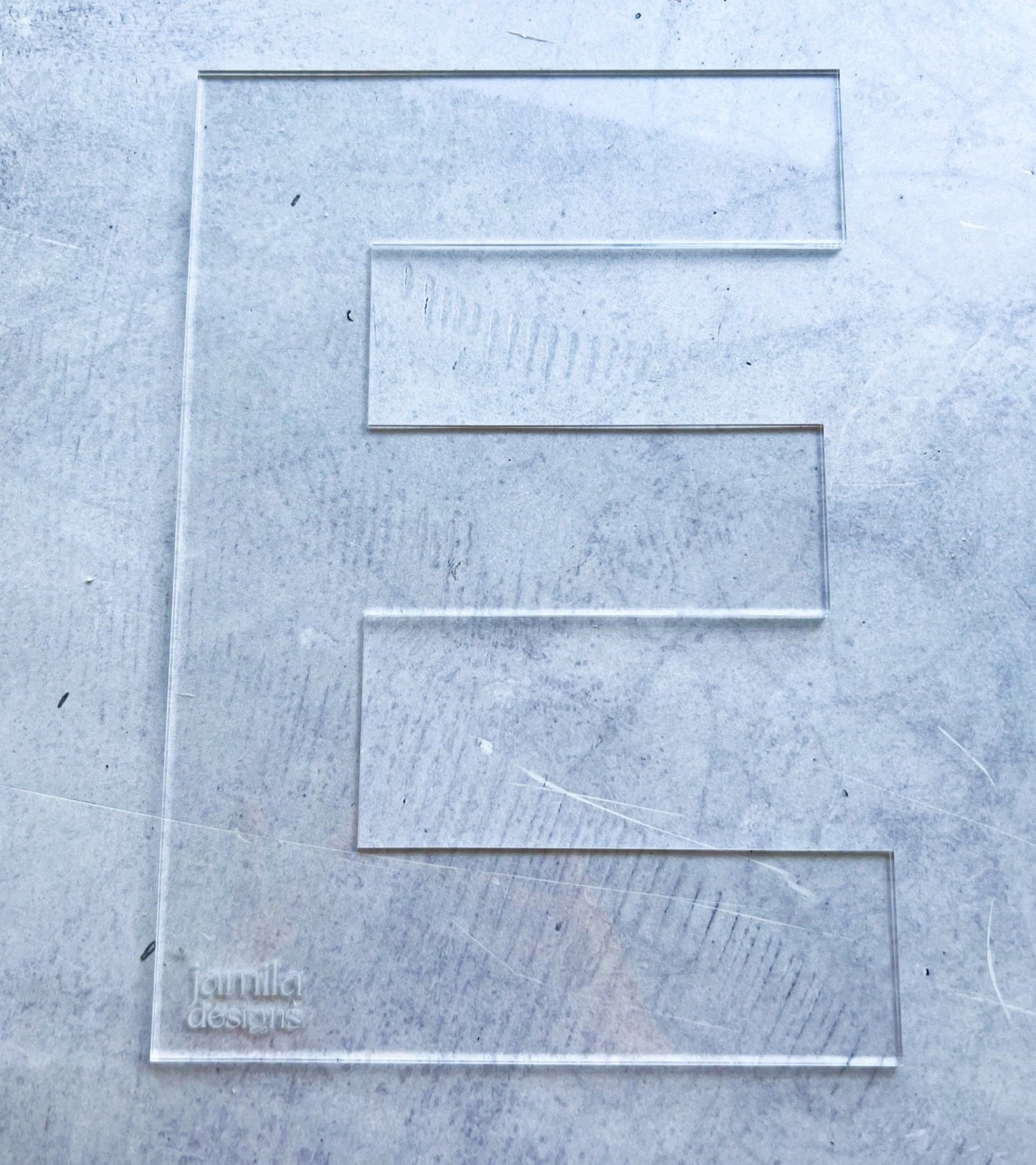 Cake Stencil Letters