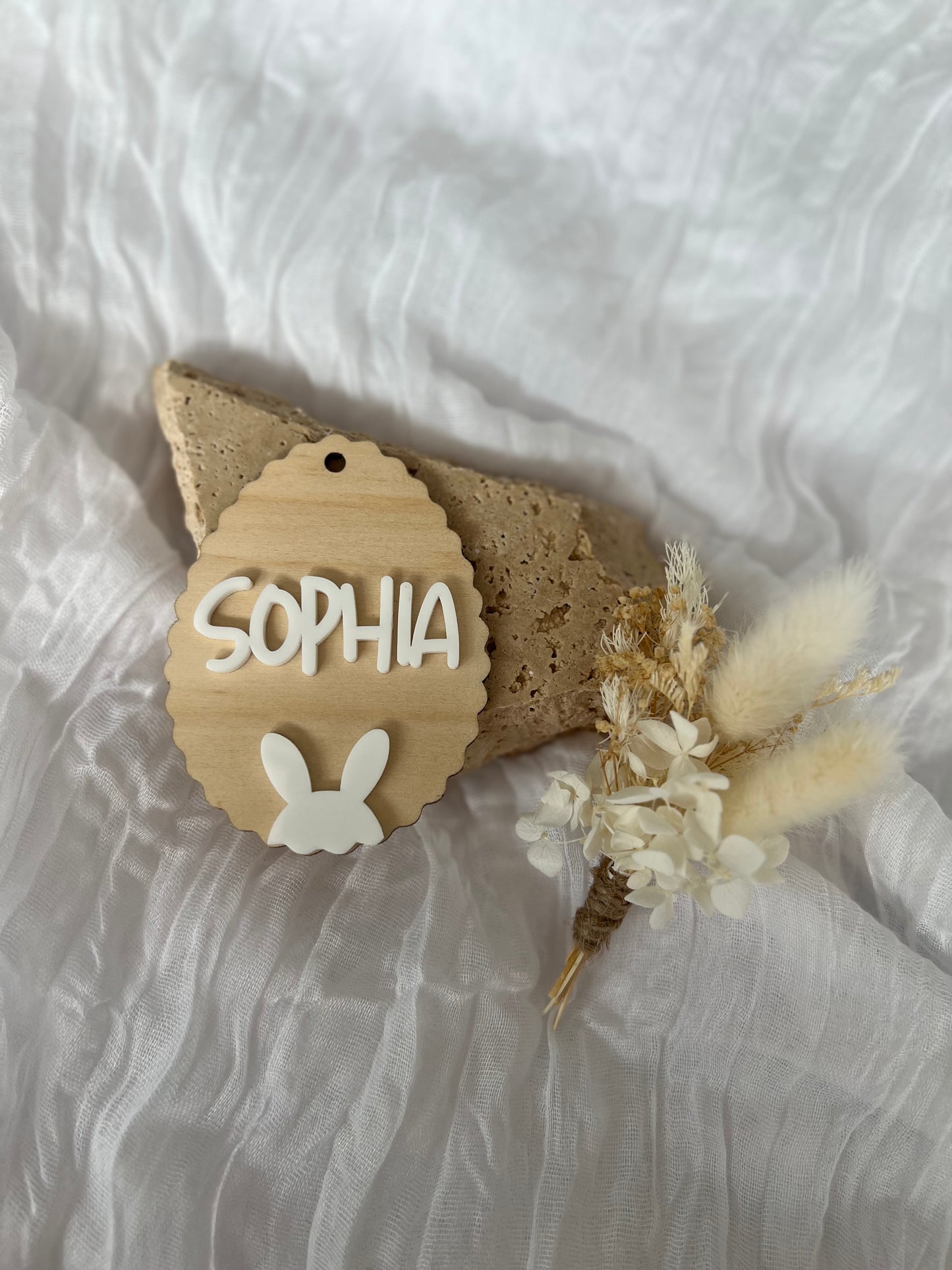 Wavey Easter Name Tag