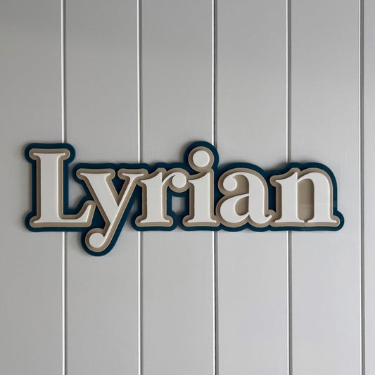 Triple Layer Name Plaque