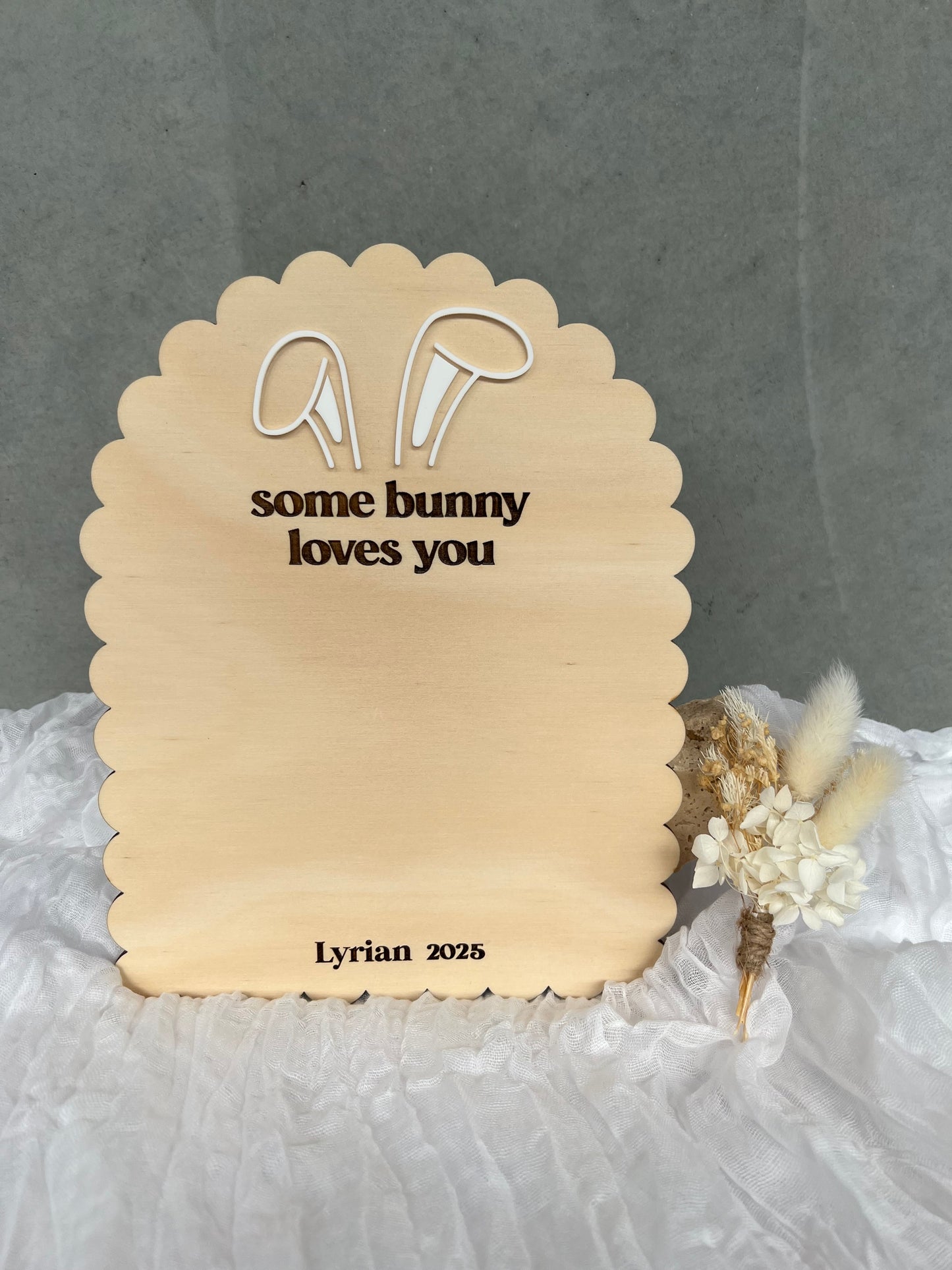 Easter Foot Print Plaque