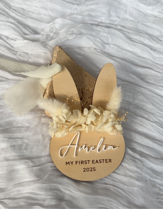 Dried Foral Easter Plaque