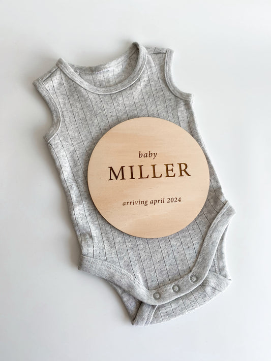Pregnancy Announcement Plaque