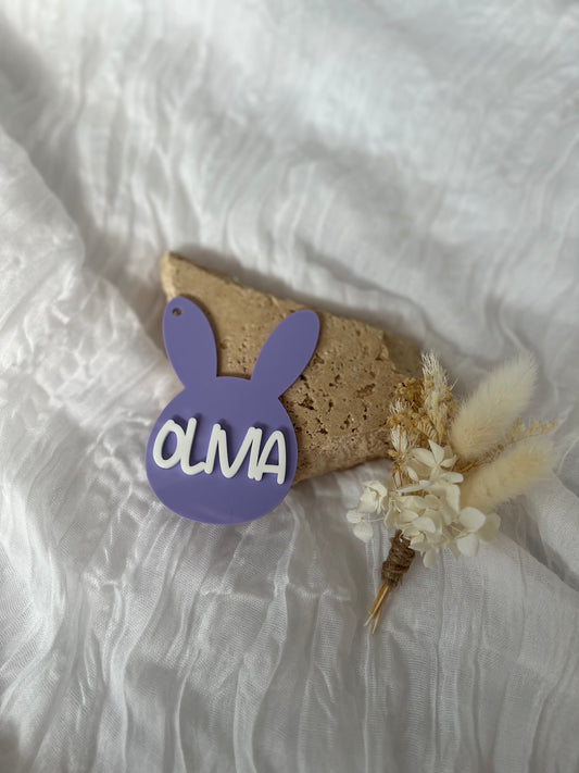 Bunny Name Tag