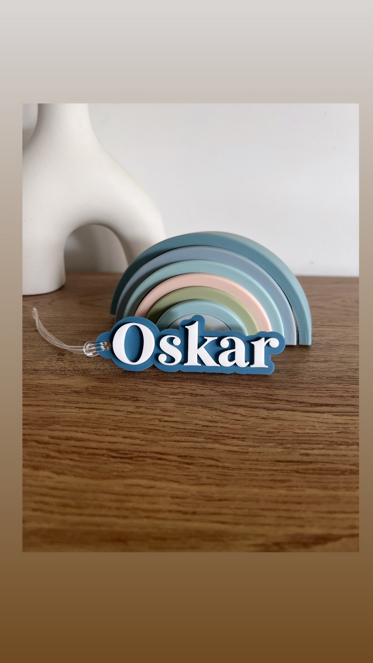 Double Layered Name Tag