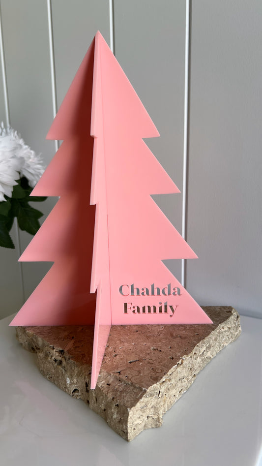 Freestanding Personalised Acrylic Christmas Tree