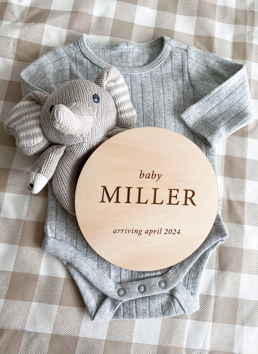 Pregnancy Announcement Plaque