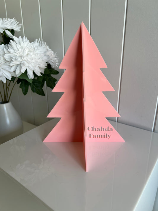 Freestanding Personalised Acrylic Christmas Tree