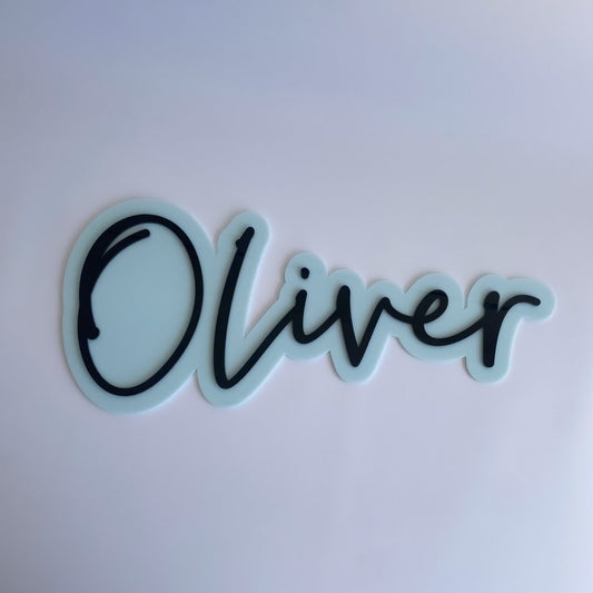 Double Layered Name Plaque