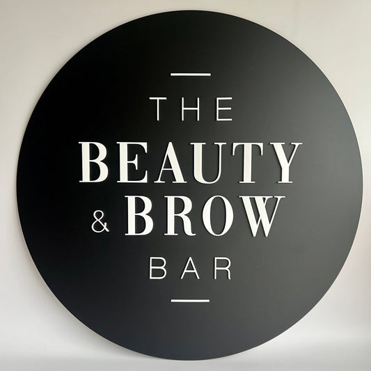 Acrylic 3D Business Sign - Round