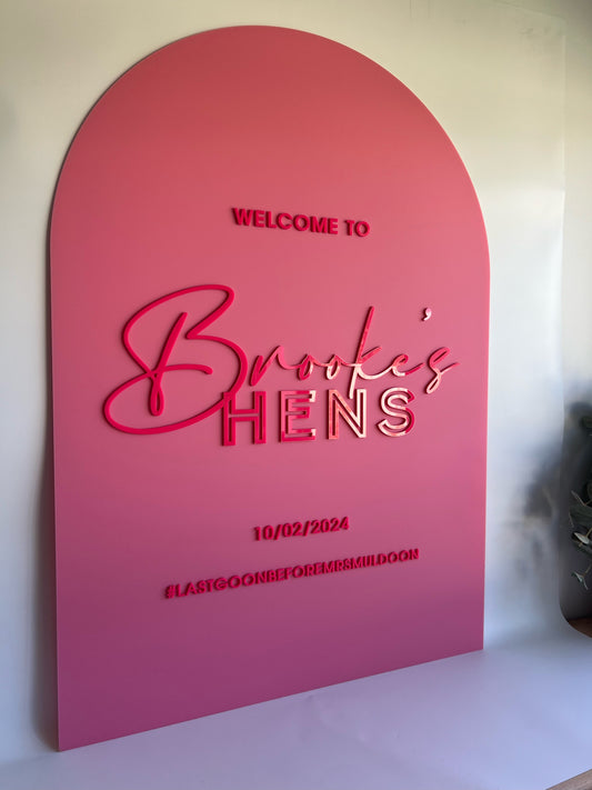 Hens Party Signage
