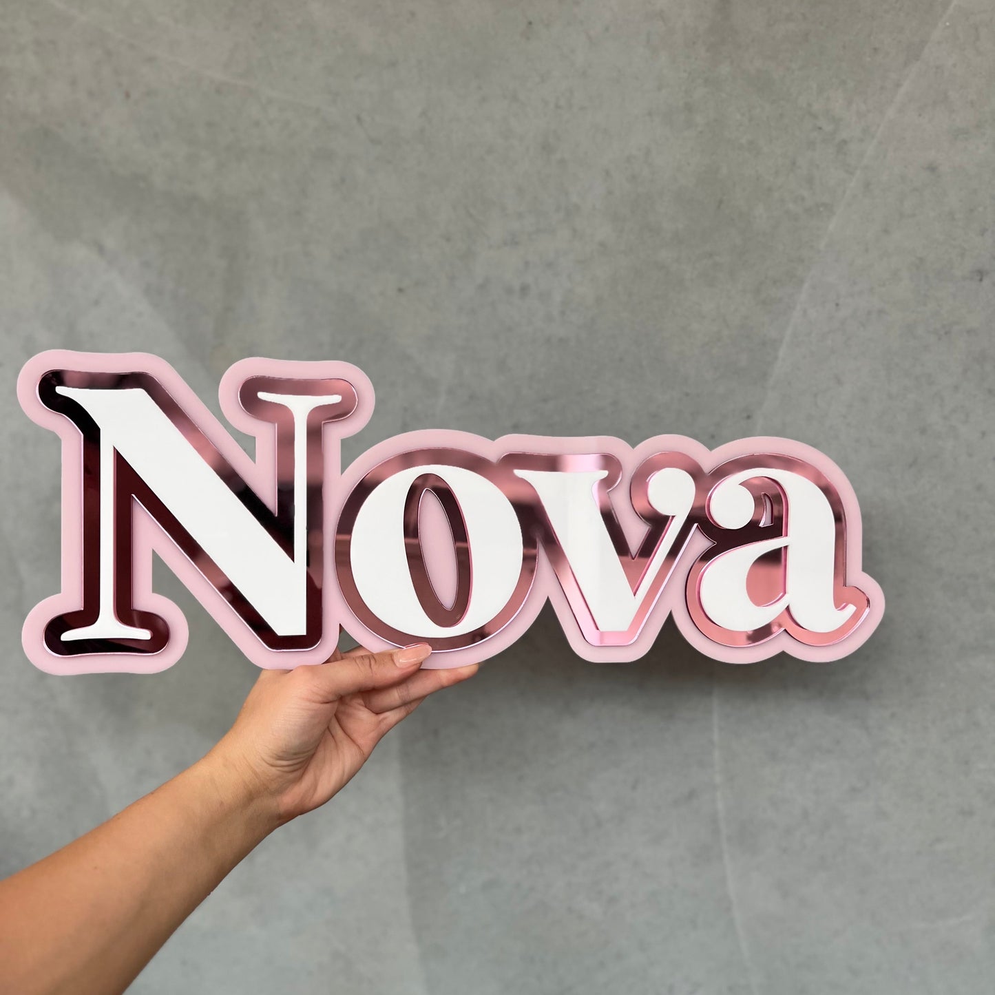 Triple Layer Name Plaque