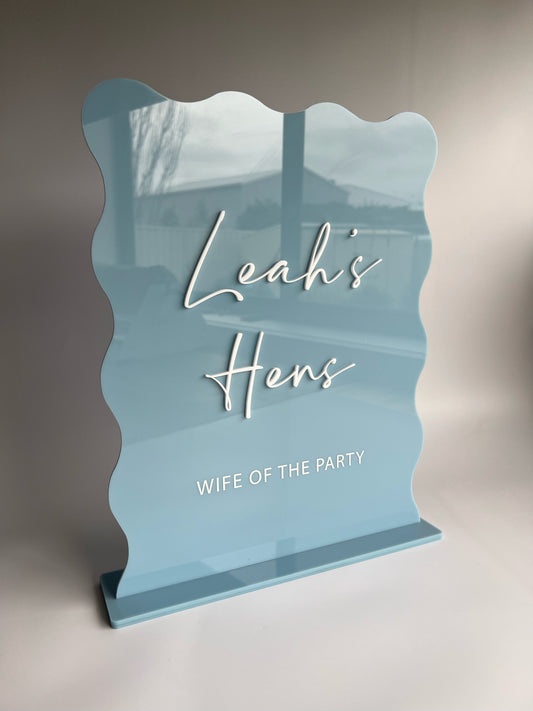 Table Top Sign with stand