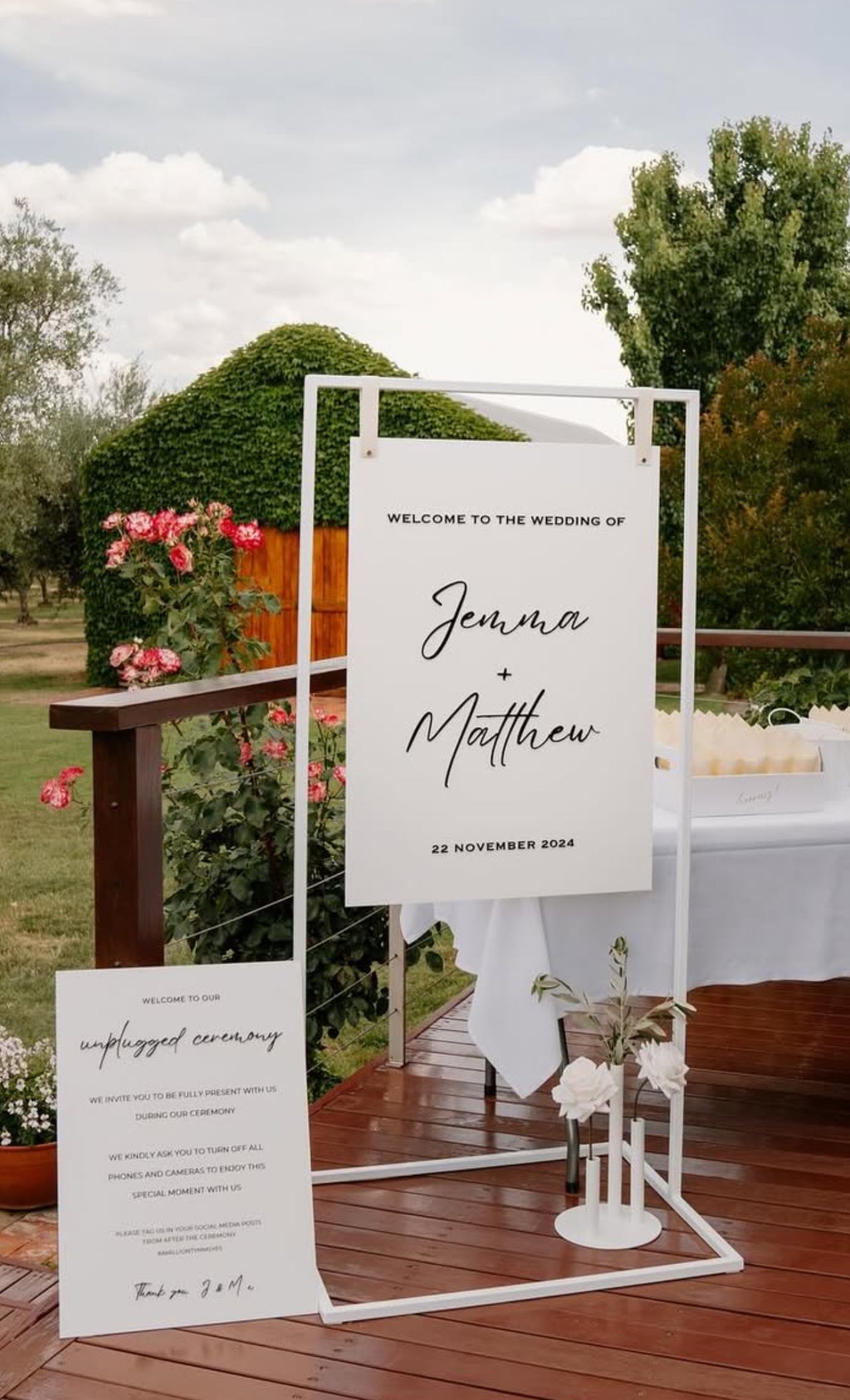 Acrylic Wedding Signage