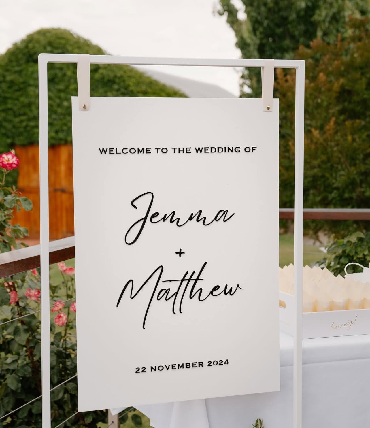 Acrylic Wedding Signage