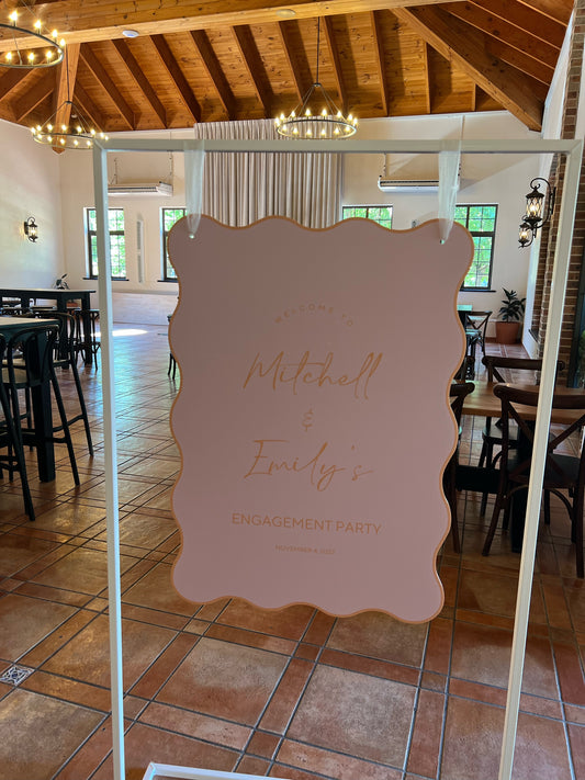 PVC Board Welcome Sign