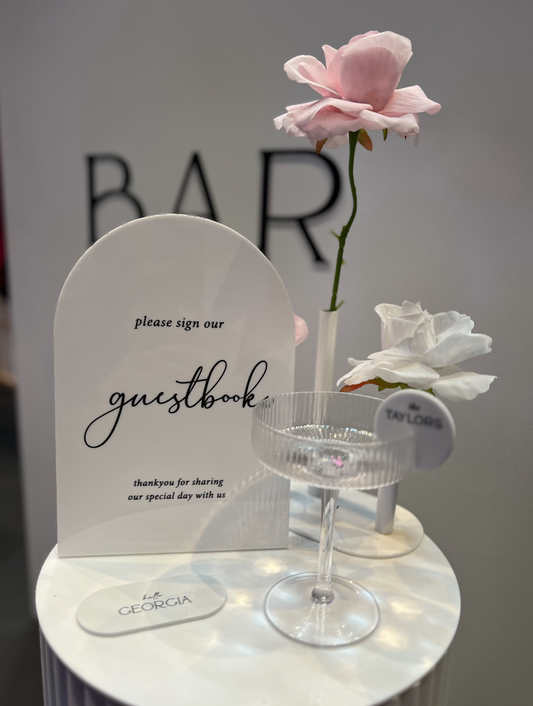 Guestbook Acrylic Sign