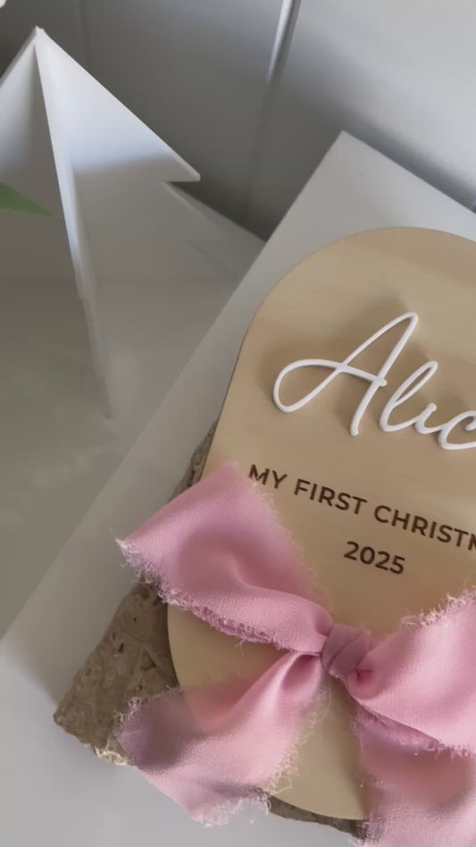 My First Christmas Plaque