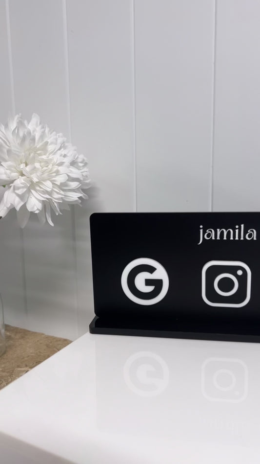 NFC table top signage