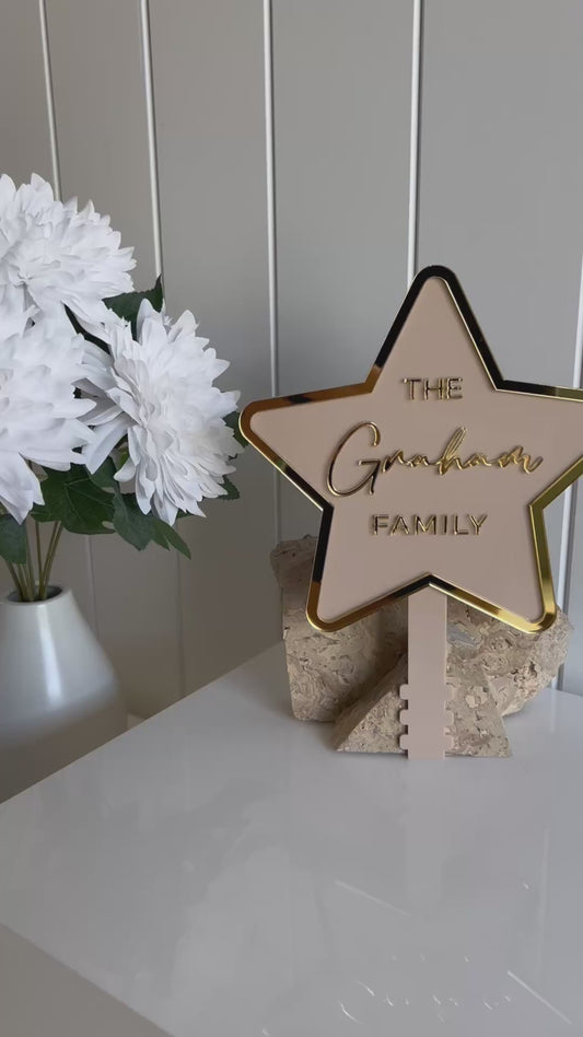 Personalised Family Star Tree Topper