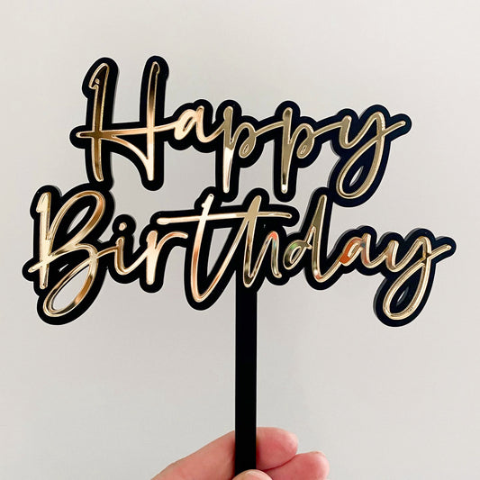 Happy Birthday Cake Topper