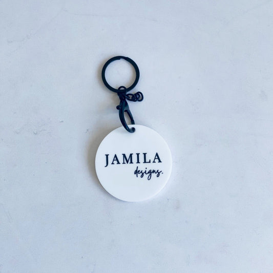 Business Card Key Ring