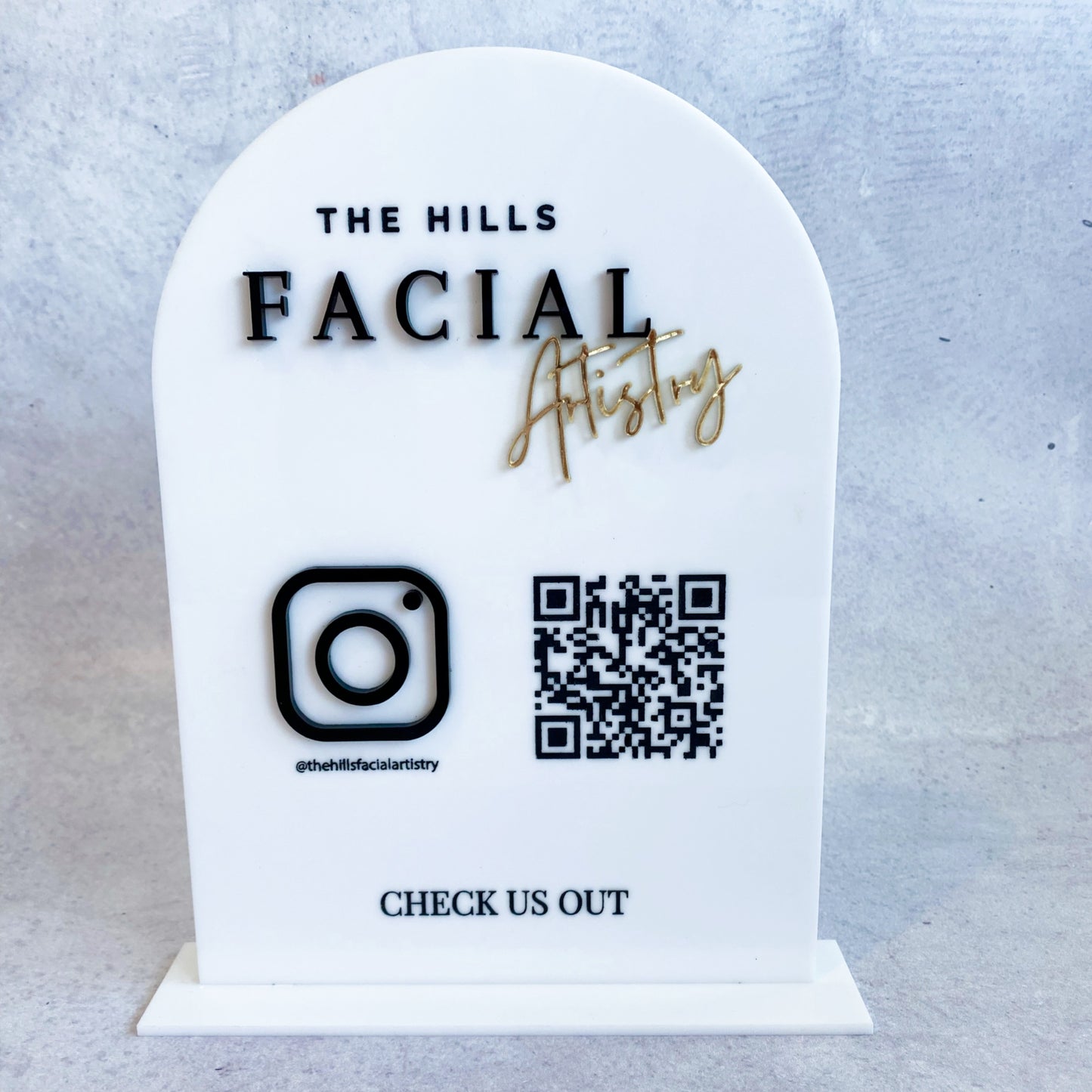 Social Media QR code Sign