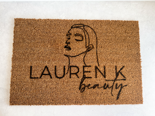 Business Logo Engraved Doormat