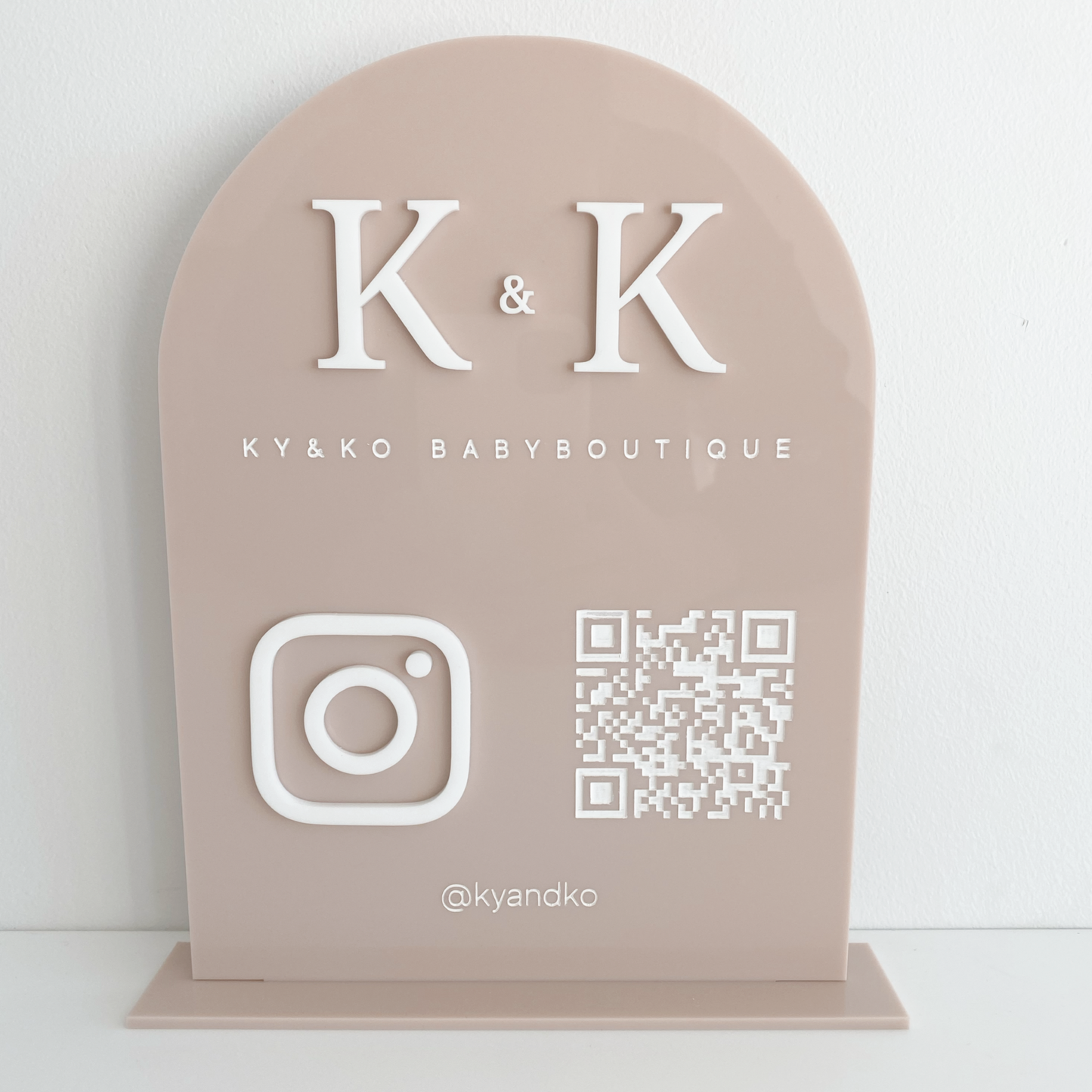 Social Media QR code Sign